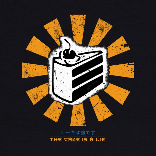 The Cake Is A Lie Retro Japanese Portal by Nova5